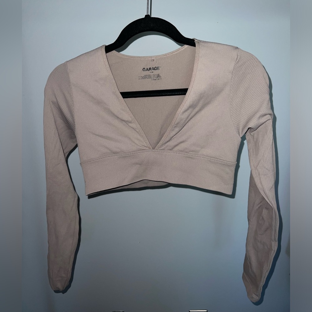 Garage Long Sleeve V Shape Top